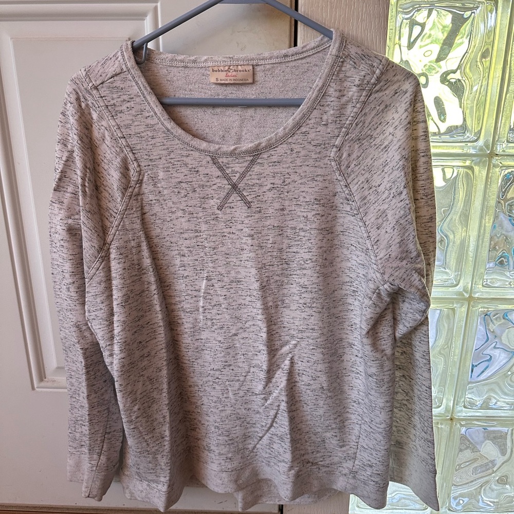 Bobbie Brooks Light Gray Knit Sweater